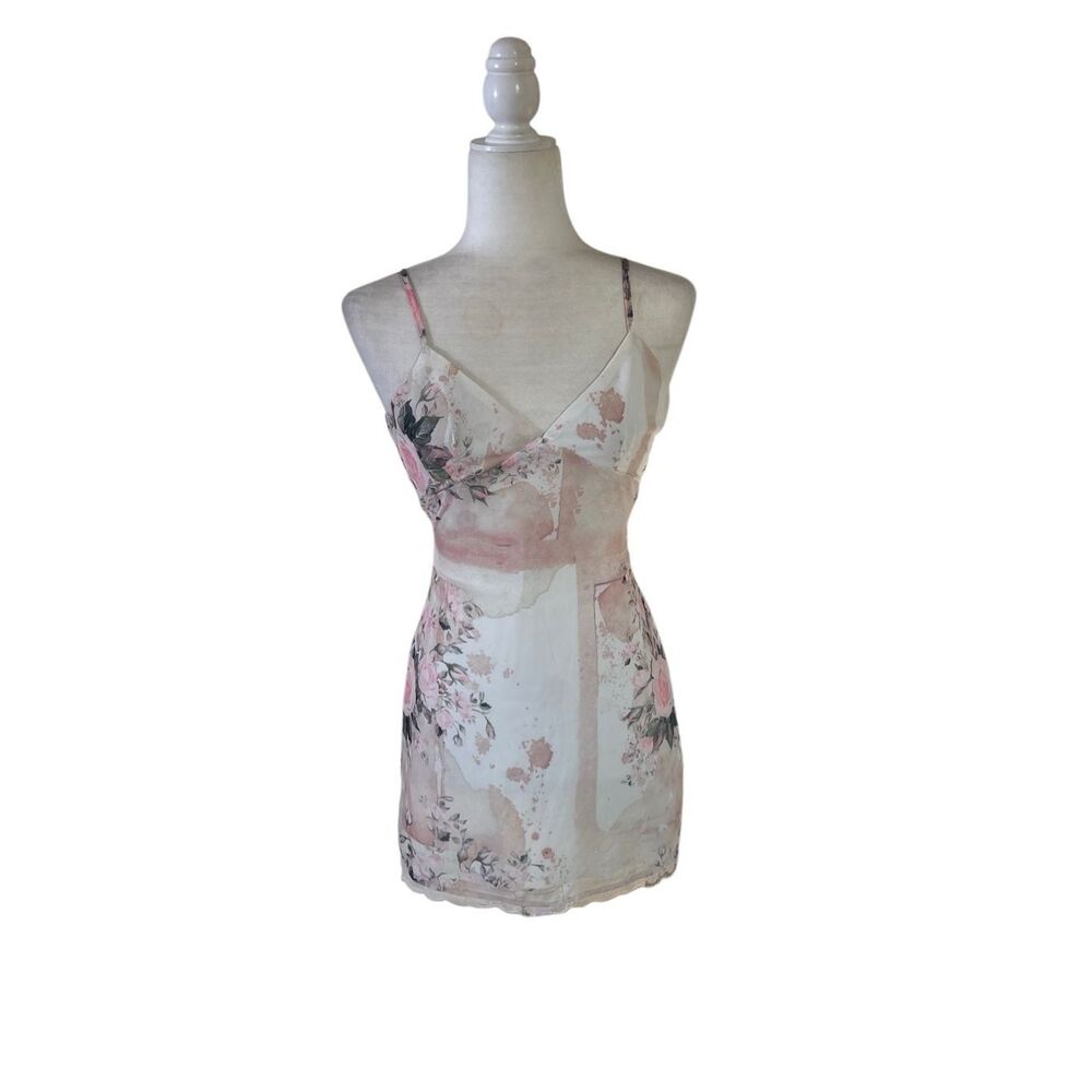 Princess Polly Floral Open Back Mini Dress – AU 6 /‎ US 2 / EU 34